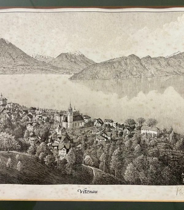 Original Lithographie von Paul Wyss - Vitznau