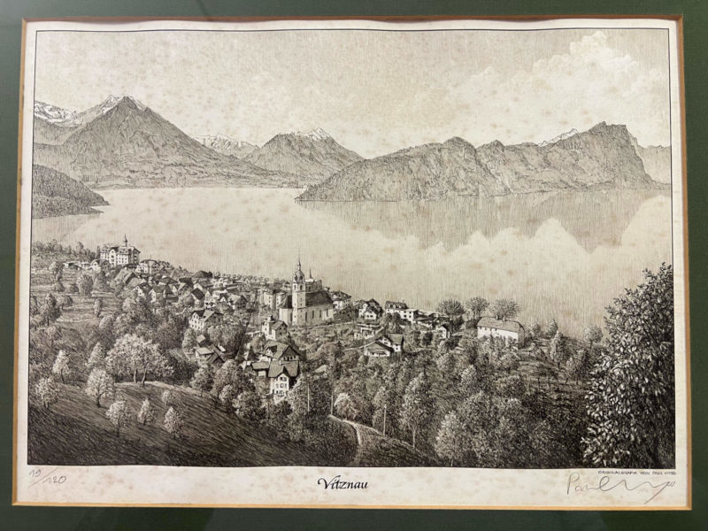 Original Lithographie von Paul Wyss - Vitznau