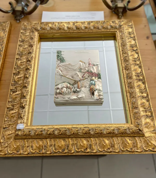 ArtItalia Kunstlithografie in Relief - Mann auf Pferd