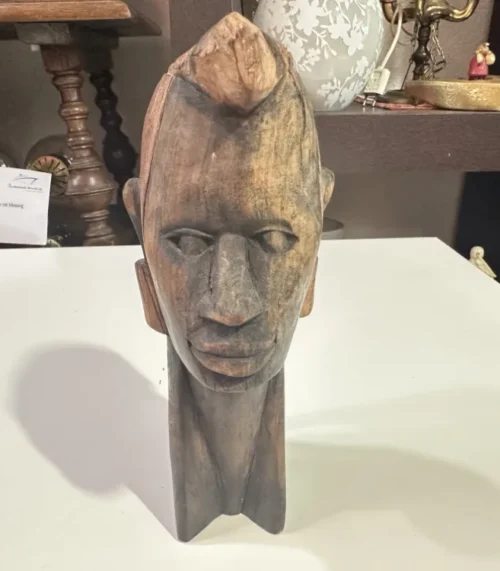 Vintage Afrikanische Holzfigur/ Handschnitzerei aus massivesmTeakholz