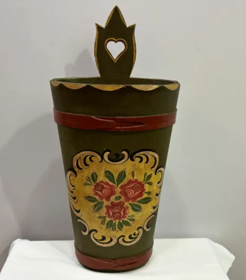 Handbemalter Schirmständer / Regenschirmhalter mit Bauermalerei
