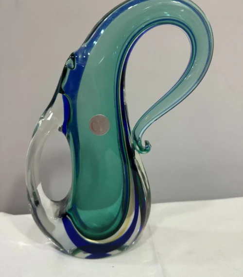 Murano Vase in grün/ blau