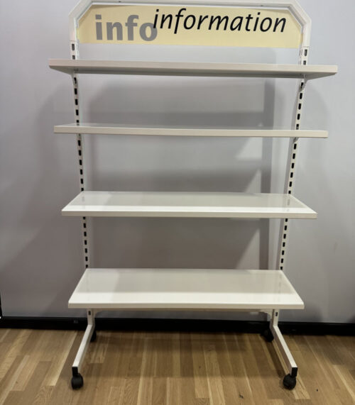 Praktisches weisses Metall Gestell