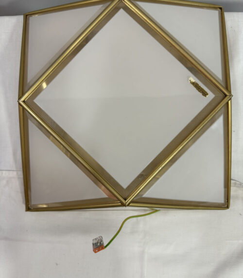 Vintage Deckenlampe vergoldet aus 24 Karat