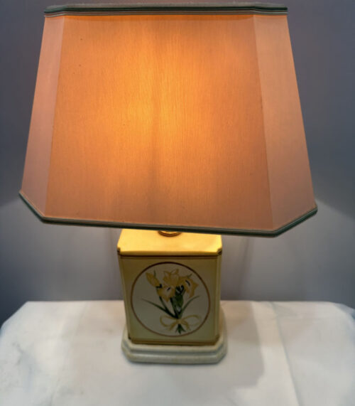 Vintage Porzellan Tischlampe