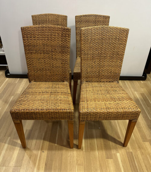 Esszimmerstühle im 4er Set Rattan