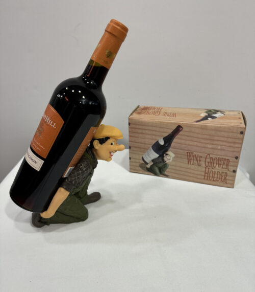 Vintage Weinflaschenhalter "Weinbauer"