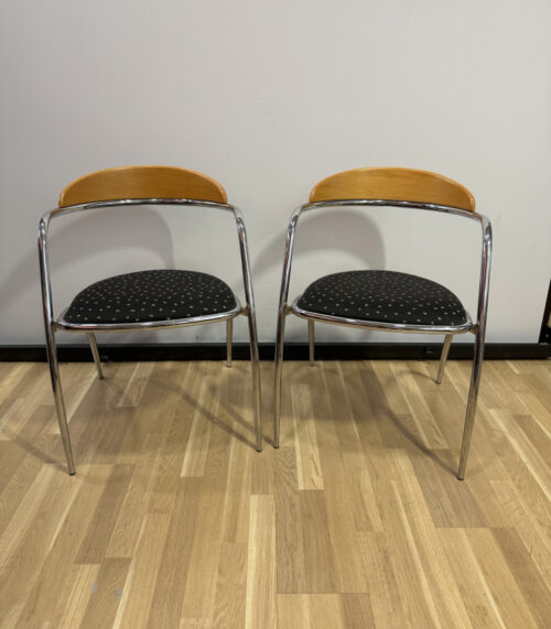 Italienische Effezeta Stühle im 2er-Set, 1970er