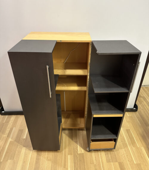 Bar-Schrank auf Rollen mit höhe 130 cm