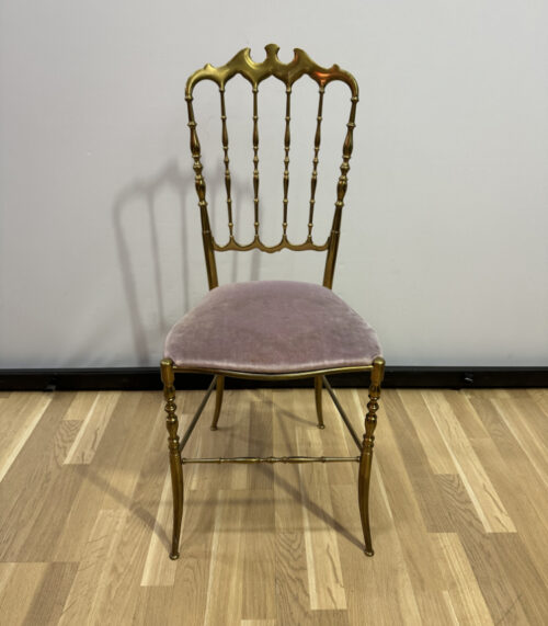 Italienischer Chiavari Stuhl aus Messing 1970