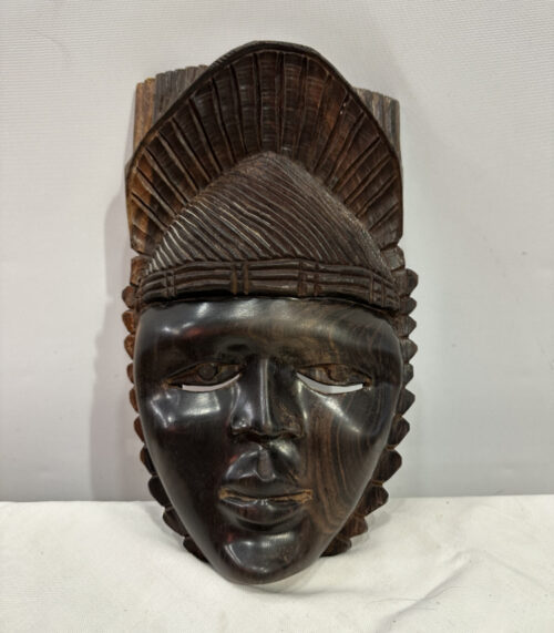 Afrikanische Holzmaske Handgeschnitzt aus Ebenholz mit höhe 33 cm
