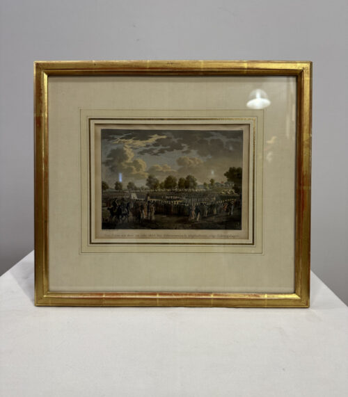 Original Kupferstich von Johann Baptist Isenring - Militärszene aus dem Jahr 1825