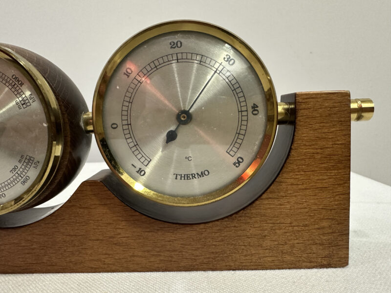 Vintage Wetterstation mit Thermometer, Barometer und Hygrometer - Image 7