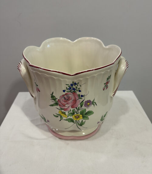 Lunéville Keramik Übertopf - Florales Design mit französischem Charme