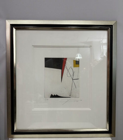 Originalradierung, Abstrakte Kunst von Manfred Jung – handsigniert und nummeriert 25/45, 62 x 65 cm