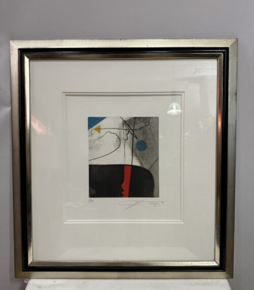 Originalradierung, Abstrakte Kunst von Manfred Jung – Nr. 8/45, Jahr 1990, 61 × 65 cm