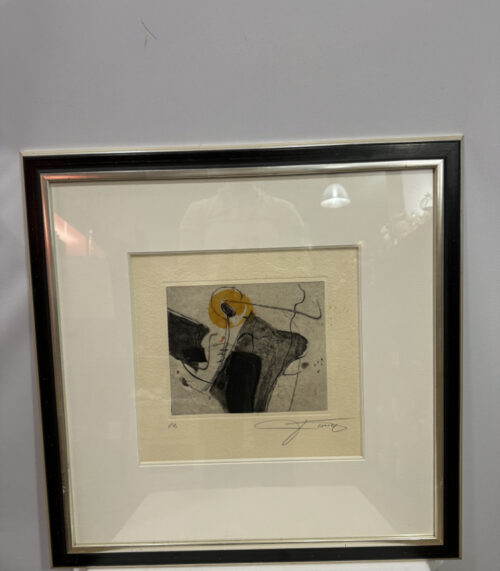 Originalradierung, Abstrakte Kunst von Manfred Jung – Künstlerexemplar (EA), handsigniert, 67 × 67 cm