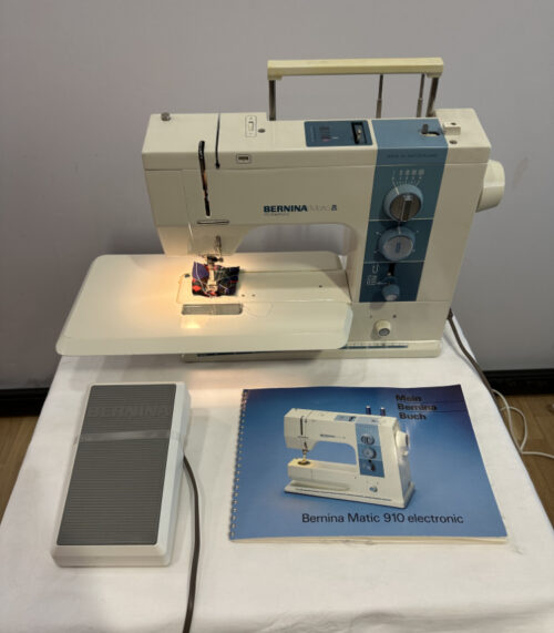 Bernina Matic 910 Electronic – Schweizer Qualitätsnähmaschine mit Zubehör und Anleitung