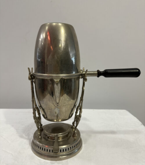 Vintage Teekocher aus Metall – Komplett mit Kanne, Halterung und Brenner