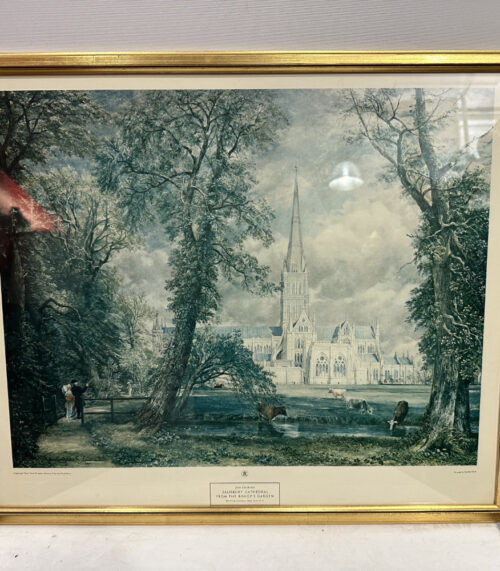 Salisbury Cathedral from the Bishop’s Garden - Farbdruck John Constable, New York Graphic Society 59 x 50 cm