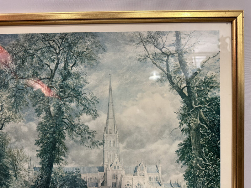 Salisbury Cathedral from the Bishop’s Garden - Farbdruck John Constable, New York Graphic Society 59 x 50 cm - Image 10