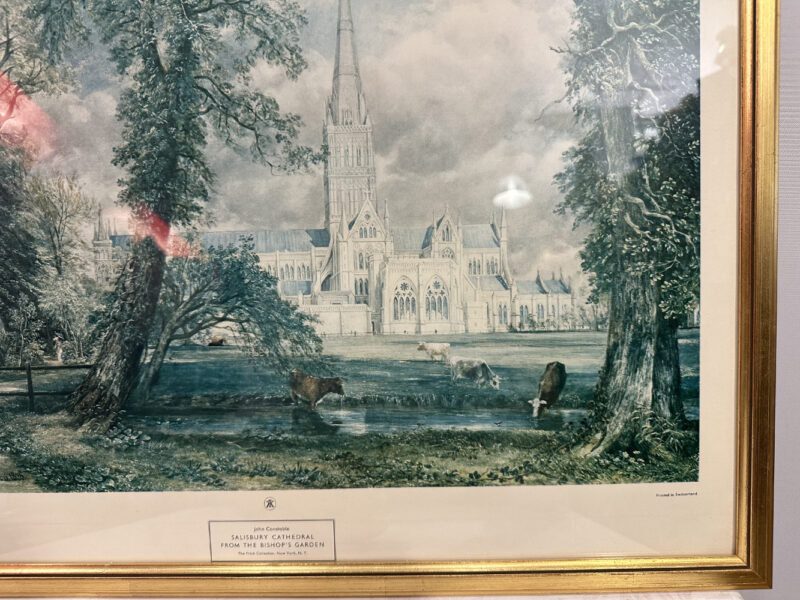 Salisbury Cathedral from the Bishop’s Garden - Farbdruck John Constable, New York Graphic Society 59 x 50 cm - Image 5