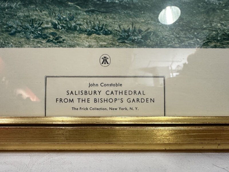 Salisbury Cathedral from the Bishop’s Garden - Farbdruck John Constable, New York Graphic Society 59 x 50 cm - Image 7