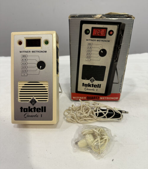 Digitales Vintage-Metronom „taktell Quartz I“ – mit Anzeige, Taktwahl und Zubehör