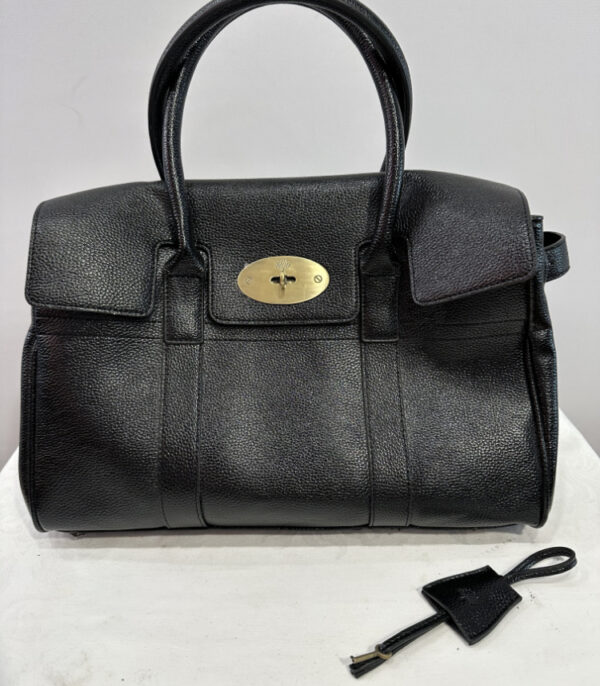 Mulberry Bayswater Handtasche – Klassische Luxusledertasche in Schwarz