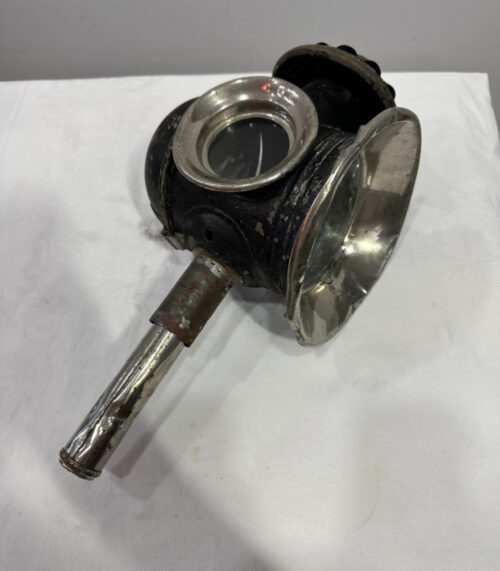 Antike Kutschenlampe um 1800-1850  – mit Streuscheibe und Haltegriff