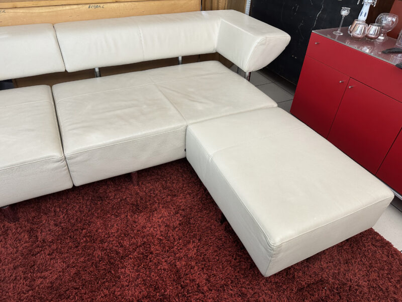 Designer Sofa von COR – Modell ARTHE in cremefarbenem Leder - Image 3