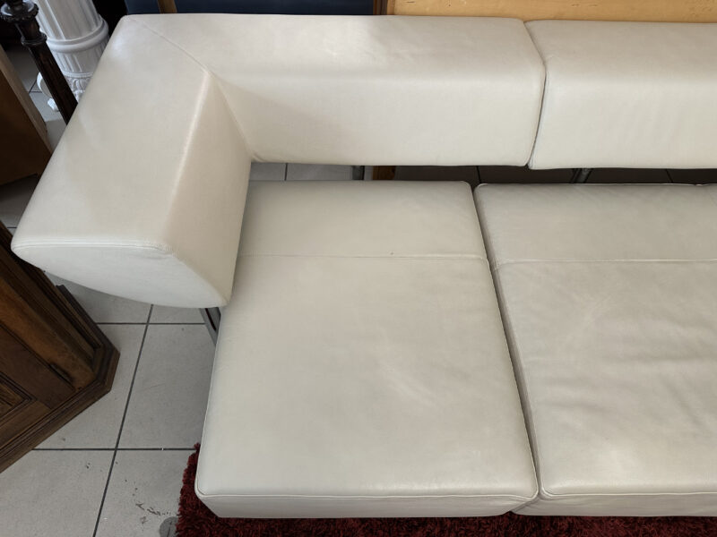Designer Sofa von COR – Modell ARTHE in cremefarbenem Leder - Image 6