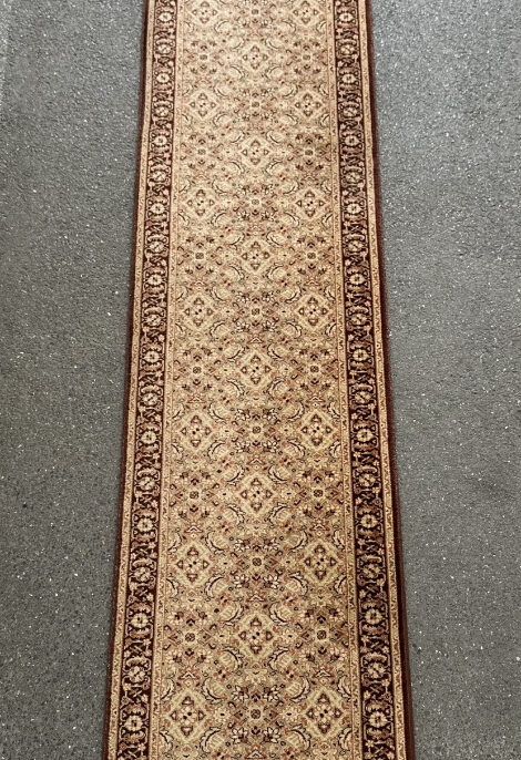 Orientteppich-Läufer mit floralem Muster, 310 × 62 cm