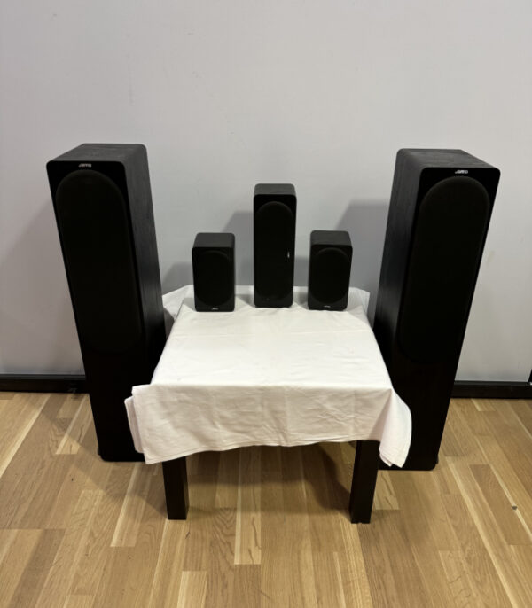 Jamo 5.0 Heimkino-Lautsprecher-Set – 2 Standlautsprecher, Center & Surround-Boxen