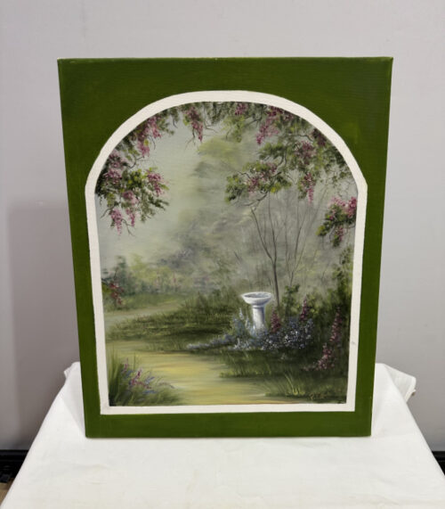 Signierte Landschaftsmalerei von P. Egli aus dem Jahr 1997