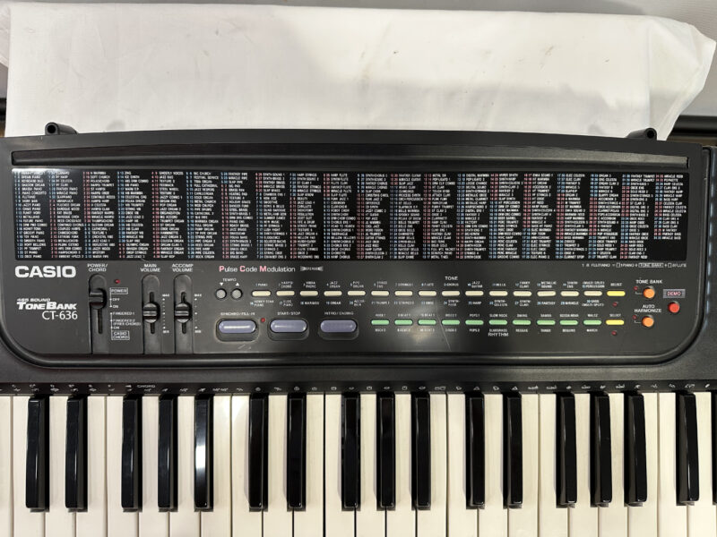 Casio CT-636 Keyboard – 465 Sounds, Tone Bank Serie mit Netzteil - Image 2