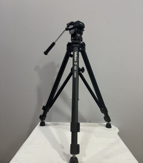 Velbon D-700 Videostativ mit PH-368 Fluid-Kopf Profi-Stativ mit Tasche