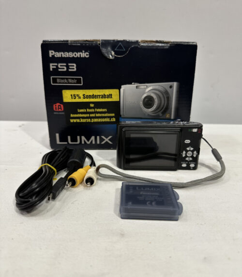 Panasonic Lumix DMC-FS3 Digitalkamera – 8.1 MP, Leica-Objektiv, Originalverpackung und Zubehör