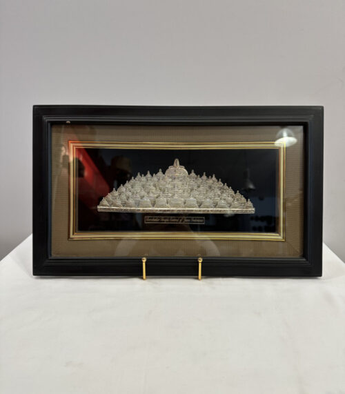 Reliefbild „Borobudur Temple“ aus Java, Indonesien 41 x 24 cm