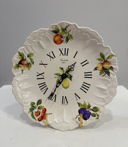 Keramikuhr im Tellerdesign von Vedette – Made in France