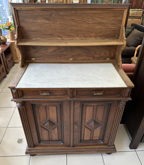 Antike Anrichte mit Marmorplatte von Heer-Cramer & Cie Lausanne