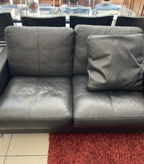 Erpo Ledersofa 2-Sitzer in Schwarz – Komfort, Stil und Qualität aus Deutschland