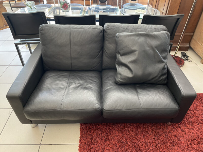 Erpo Ledersofa 2-Sitzer in Schwarz – Komfort, Stil und Qualität aus Deutschland
