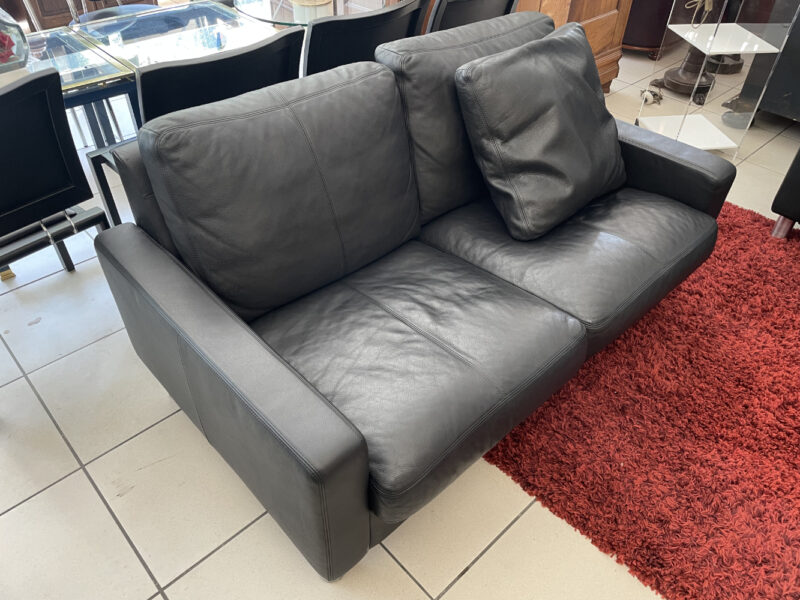 Erpo Ledersofa 2-Sitzer in Schwarz – Komfort, Stil und Qualität aus Deutschland - Image 2