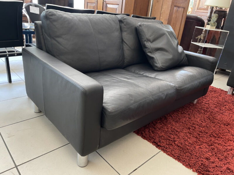 Erpo Ledersofa 2-Sitzer in Schwarz – Komfort, Stil und Qualität aus Deutschland - Image 5