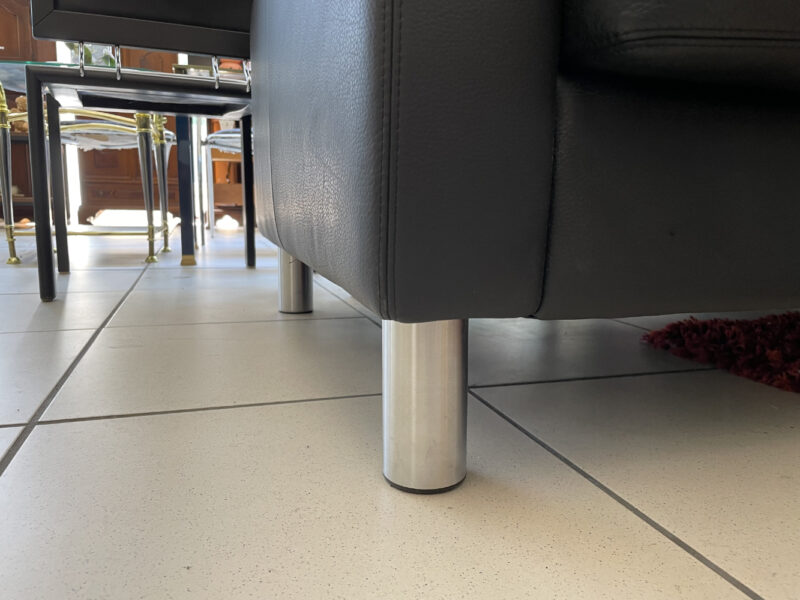 Erpo Ledersofa 2-Sitzer in Schwarz – Komfort, Stil und Qualität aus Deutschland - Image 3