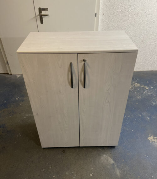 Heller Büroschrank mit Schublade und Schlüssel – abschliessbar und praktisch