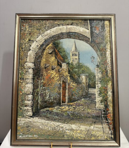 Ölgemälde von Zoran Danilović – "Rab, Kaldanac" 45 x 57 cm