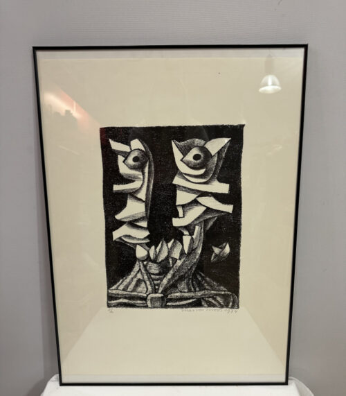 Surrealer Originaldruck von Max von Moos, 1974