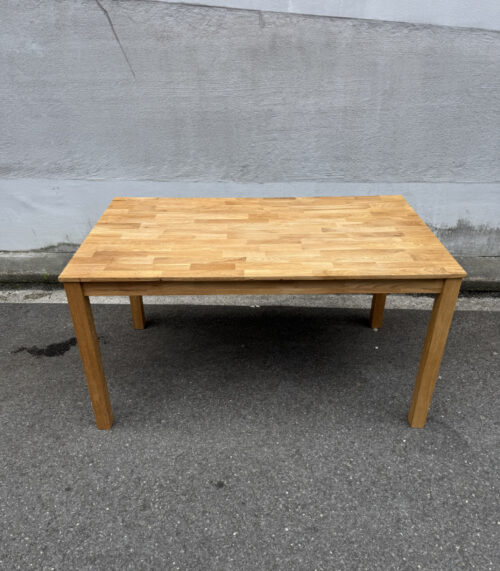 Rechteckiger Tisch aus Eichenholz 140 × 80 cm